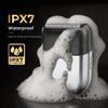 Electric Foil Shaver for Men - Mini Electric Razor for Face Shaving with 3 Floating Blades, USB-C Fast Charging Rechargeable Travel Razor, IPX7 Waterproof Wet Dry, LED Display, Travel Lock view 4