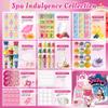 121Pcs Spa Party Supplies Set - 12 Complete Spa Kits with Face/Lip/Eye/Hand/Foot Care,Party Favors for Sleepovers,Birthdays,Slumber Party & Relaxation,All Skin Types Safe view 2