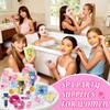 121Pcs Spa Party Supplies Set - 12 Complete Spa Kits with Face/Lip/Eye/Hand/Foot Care,Party Favors for Sleepovers,Birthdays,Slumber Party & Relaxation,All Skin Types Safe view 4