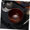 Beatifufu Wooden Shaving Soap Cup for Men Easy to Handle Round Shave Mug for Dense Lather Stylish Beard Grooming Accessory Gift Ready High Fashion Face Shave Bowl view 4
