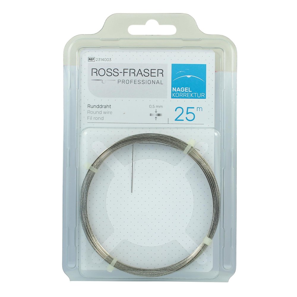 Nail Correction Round Wire  Adjustable Ingrown Toenail Brace for Gentle & Effective Nail Growth Correction - Prevents Further Ingrowth, Restores Natural Nail Shape, 25m Rolll, 0.5mm Thickness