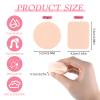 20 Pcs Makeup Sponges, Round and Square Foam Pad Applicator Facial Cosmetic Powder Puff Foundation Blender for All Skin Types, Dry and Wet Dual Use view 2