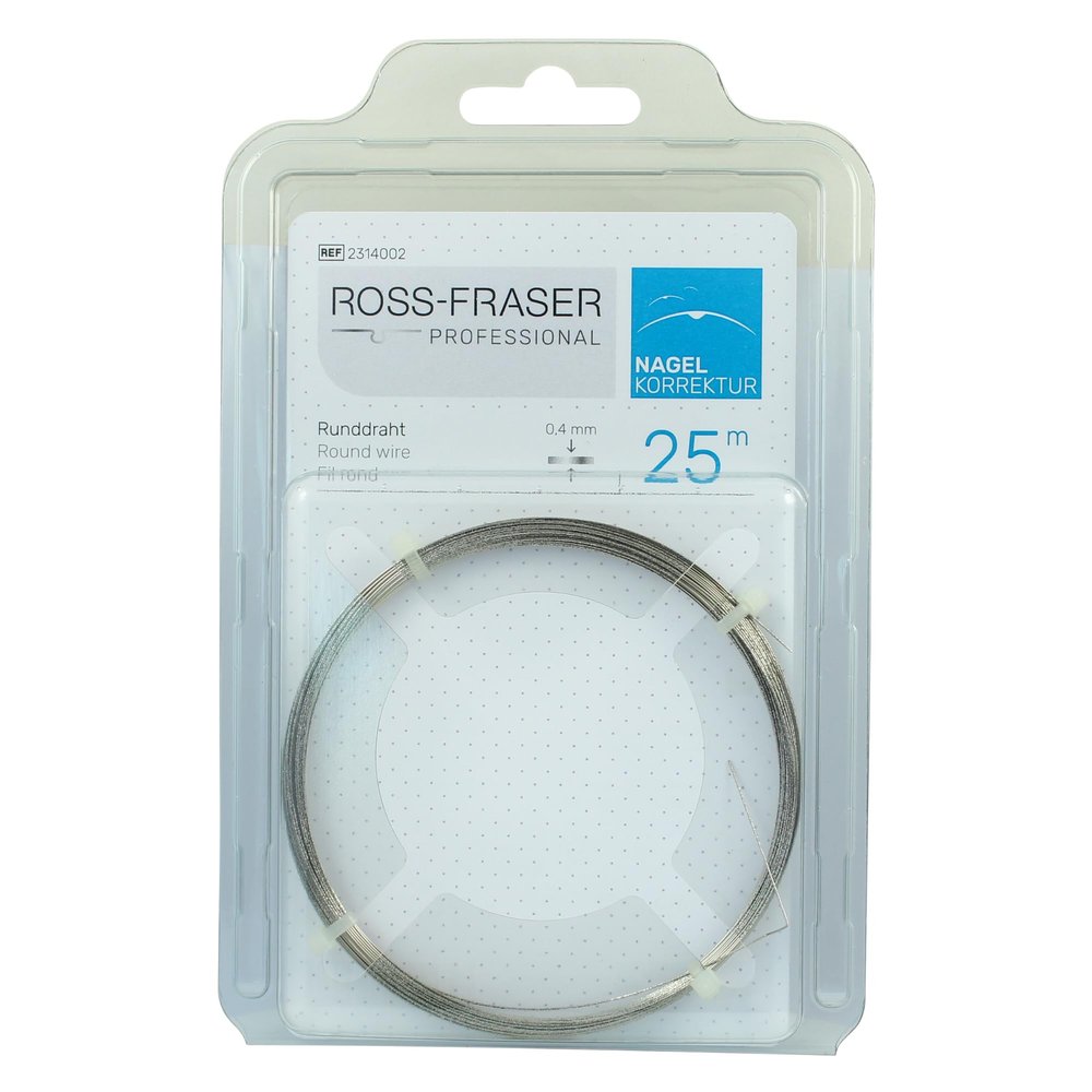 Nail Correction Round Wire  Adjustable Ingrown Toenail Brace for Gentle & Effective Nail Growth Correction - Prevents Further Ingrowth, Restores Natural Nail Shape, 25m Rolll, 0.4mm Thickness