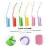 DECHOUS 12Pcs Silicone Roller Bottle Protective Covers Sleeve Drop Resistant Silicone Bottle Holder with Multi Color Design for Essential Oils and Travel Toiletries view 2