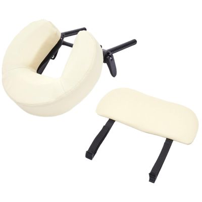Kokiya Massage Table Face Cradle and Pillow, Beauty SPA Headrest for Home Salon Equipment, Neck Head Cushion Comfortable, Beige