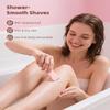 Bikini Trimmer for Women,Dual Head Electric Shaver with Hypoallergenic Ceramic Blades,Waterproof Bikini Razors with Cordless USB Rechargeable Led Display,for Armpit Leg Body Facial Wet & Dry Use,Pink view 4