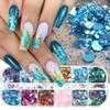 Chameleon Nail Sequins Mermaid Hexagon 3D Glitter Flakes Paillette DIY Laser Spangles for Gel Polish Manicure Tips view 2