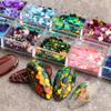 Chameleon Nail Sequins Mermaid Hexagon 3D Glitter Flakes Paillette DIY Laser Spangles for Gel Polish Manicure Tips view 3
