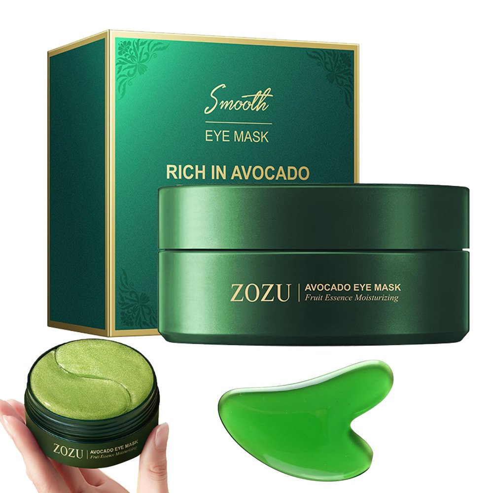 Avocado Eye Mask, Eye Patches, Avocado Moisturizing Collagen Eye Mask, Under Eye Patches, Nourishing, Naturally Hydrating Formula