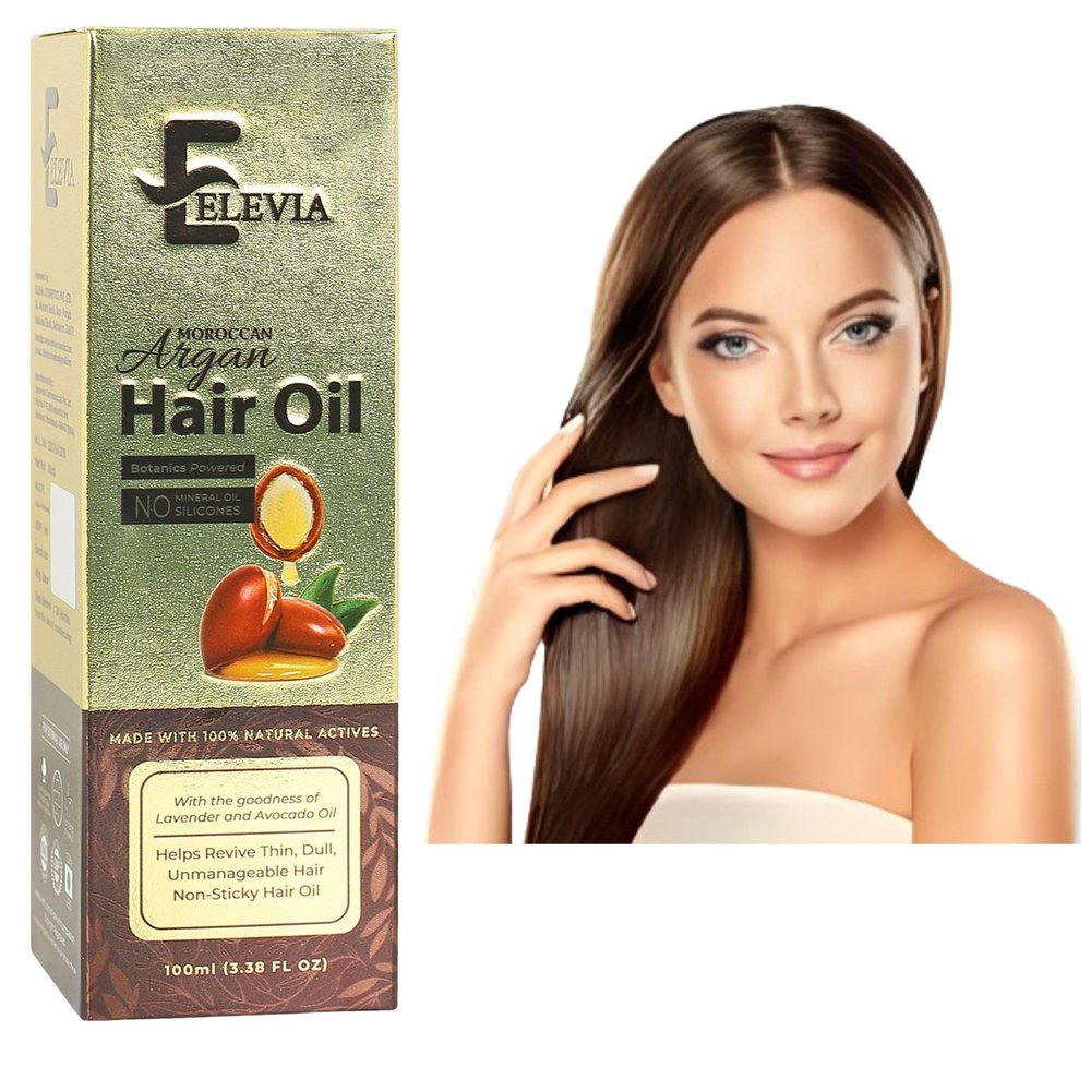 Elevia Argan Hair Oil  Daily Nourishment for Healthy Growth
