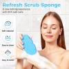 3PC Magic Bath Sponge Body Scrubber, 2025 New Magic Exfoliating Bath Sponge 3D Super Soft, Skin Friendly and Reusable for Adults Women and Men for Body Removes Dead Skin (A) view 2