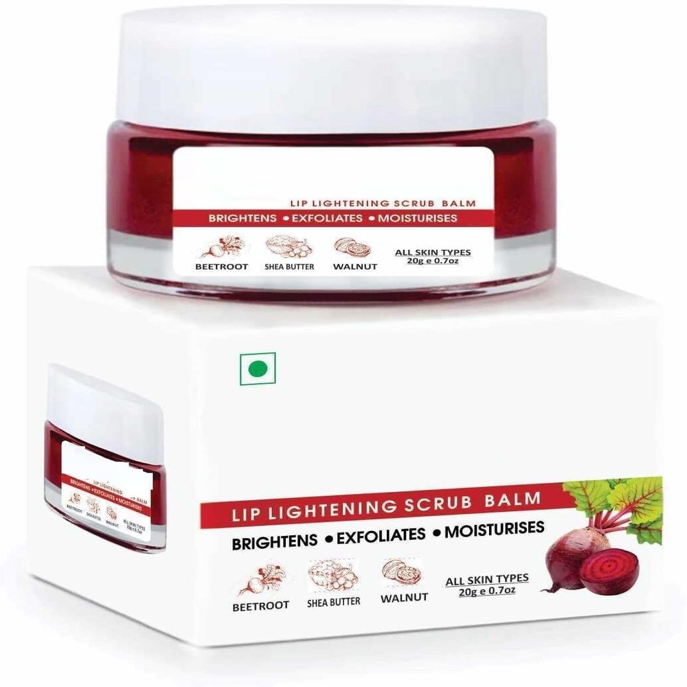 BT Lip Scrub Balm Brightening Dark Lips for Men and Women Dry Lips/Smoker/Chapped Lip & Lipstick Stains Removal Lipcare, 20 g (Pack Of 1)