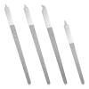 4Pcs Diamond Deb Nail File, 8 Inch Stainless Steel Diamond Nail File, Professional Manicure Tools for Salon Home Use (Inclouding 6 Inch Tool, 2 Straight Tip and 2 Curved Tip Nail Files) view 1