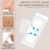 200PCS Invisible Face Lift Tape Face Lifting Tape V-Shaped Instant Facelift Neck Lift Tape Invisible Behind Neck for Sagging Skin, Double Chin Reducer Wrinkles Eyesr view 4