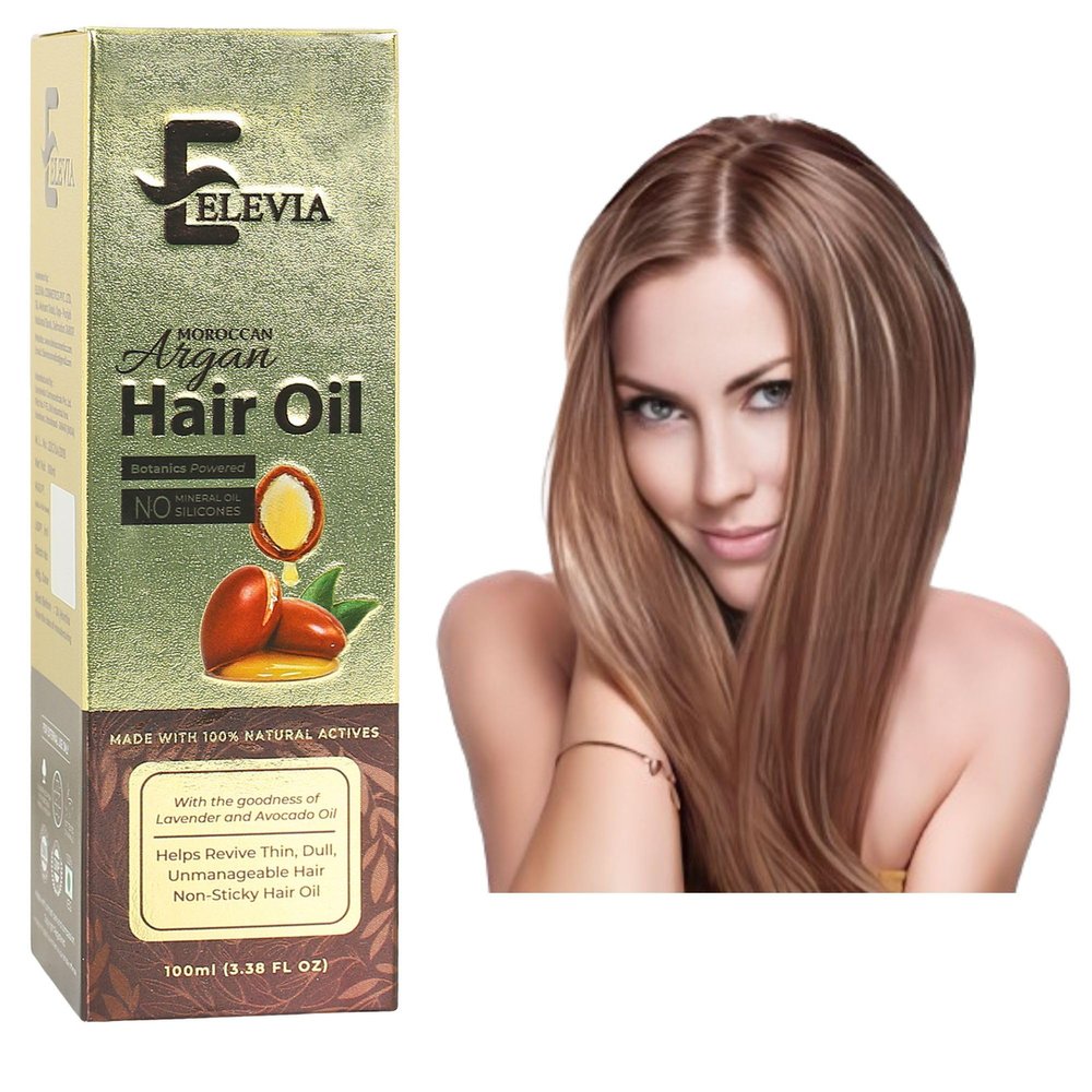 Elevia Moroccan Argan Hair Oil Revive Thin & Dull Hair