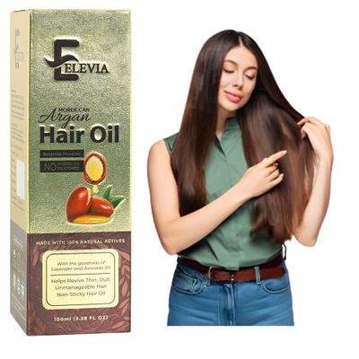 Elevia Hair Oil  9 Oils Formula with Onion & Argan for Growth & Volume