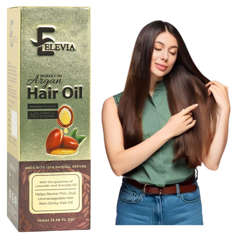 Elevia Hair Oil  9 Oils Formula with Onion & Argan for Growth & Volume