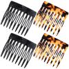 4 Pcs French Side Combs, French Hair Combs for Women, Decorative Twist Hair Comb for Women Styling Accessories view 1