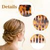 4 Pcs French Side Combs, French Hair Combs for Women, Decorative Twist Hair Comb for Women Styling Accessories view 4