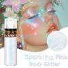 Hair and Body Glitter Spray, Holographic Glitter Highlighter Powder, Face Body Clothes Shiny Glitter, Loose Shimmer Hairspray Festival Rave Prom Accessories (Sparkling Pink) view 3