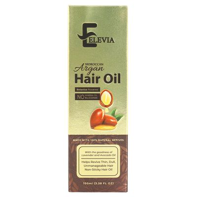 Elevia Hair Oil  Argan, Onion & Jojoba Blend for Frizz Control