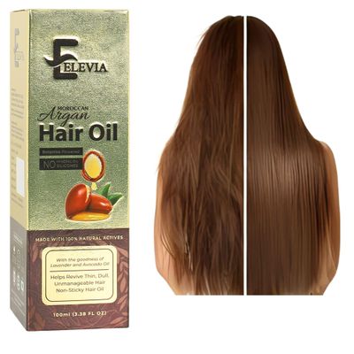 Elevia Argan Hair Oil  Natural Oils for Growth & Split-End Repair