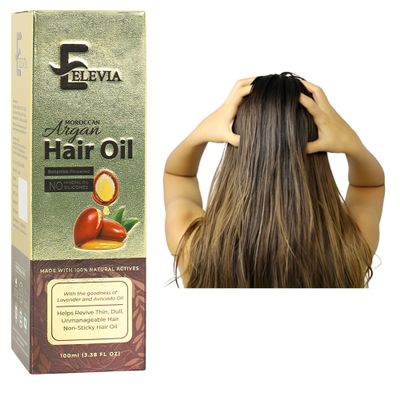 Elevia Hair Oil  Onion, Castor & Argan for Stronger, Thicker Growth