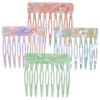 4pcs French Side Combs for Small French Twist Women Hair Clips for Fine Thin Hair Accessories Bun Strong Hold Side Hairs Clip Decorative Twist Comb Clips for Women Girls Bridal Wedding view 1