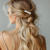 4pcs French Side Combs for Small French Twist Women Hair Clips for Fine Thin Hair Accessories Bun Strong Hold Side Hairs Clip Decorative Twist Comb Clips for Women Girls Bridal Wedding view 4