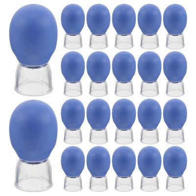 Didiseaon 50pcs Facial Cupping Device: Face Lifting and Massage, Plastic Vacuum Cups for Skin Suction Lymphatic Massager - Small Vacuum Cupper for Face
