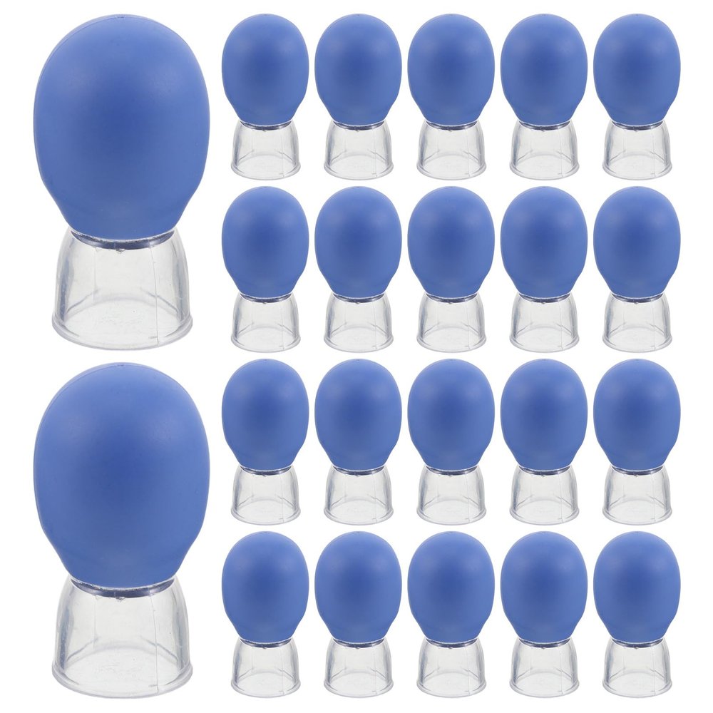 Didiseaon 50pcs Facial Cupping Device: Face Lifting and Massage, Plastic Vacuum Cups for Skin Suction Lymphatic Massager - Small Vacuum Cupper for Face