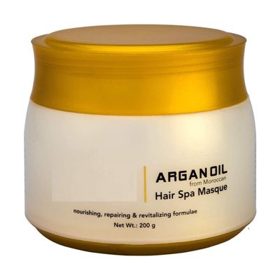BT Herbal Argan Oil Hair Spa Mask for Dry & Fizzy Hair To Controls Hairfall, Volumizing & Add Shine | Repairs Damaged Hair With Rich in Moroccon Argan Oil and Jojoba Oil | For Women/Men 200g