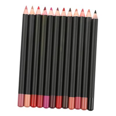 CLISPEED 12pcs Matte Lip Liner Pencils Multipurpose Lip and Eye Makeup Contour Pen for Natural Definition and Smooth Application