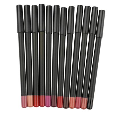 Didiseaon 12pcs Matte Lip Liner Pencils Multipurpose Eyeliner and Eyebrow Pencil for Precise Lip Shaping and Makeup