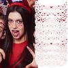 10PCS Halloween Glitter Freckles Face Tattoo, Sparkle Freckles for Women and Kids, Cute Star Waterproof Gold Temporary Face Tattoos Glitter Glow Up Patches (10PCS Red) view 1