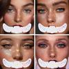 8PCS Glitter Freckles, Glitter Freckles Face Tattoo, Sparkle Freckles for Women and Kids, Cute Star Waterproof Gold Temporary Face Tattoos Glitter Glow Up Patches (8PCSG Holographic Multicolor) view 3
