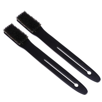 BAZEITFLOW 2pcs Natural Bristles Shower Brush Long Handle Exfoliating Back Scrubber for Men and Women Body Care Bath Brush with Wood Handle for Deep Clean and Circulation