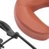 KiBcsLic Massage Table Face Cradle and Pillow Face Rest PU Leather Beauty SPA Headrest Versatile Cushion Massage Headrest, red Brown view 3