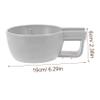 Mikinona Shaving Bowl for Men Large Opening Slip Plastic Shaving Soap Container Lightweight Travel Friendly Grooming Tool with Smooth Surface view 2