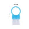Didiseaon 100pcs Plastic Nail Cleaning Brush Set Heavy Duty Fingernail Scrubbing Brushes Portable Nail Brush for Women and Men Home Manicure Tools Blue view 2