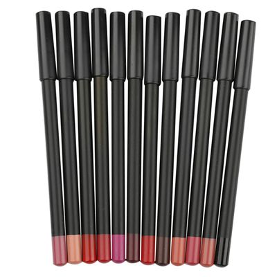 DECORNIJIA 12pcs Multi Functional Lip Liner Pencils Assorted Matte Colors Smooth Makeup for Lips Eyebrows and Eyeliners Women
