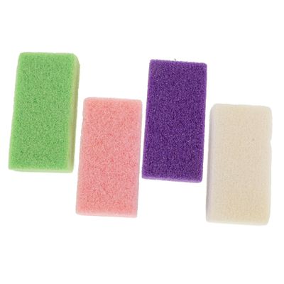 PENIKOKO 4PCS Natural Pumice Foot Scrapers for Men Women Callus Removers with Smooth Edges Strong Grip Foot Files for Dead Skin Removal and Heel Exfoliation Random Colors Random Color
