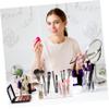 NIYANGLE Compartment Transparent Acrylic Lipstick Holder Cosmetic Organizer Rack for Vanity Dressing Table Storage Makeup Display Stand for Home Office and Store Use view 3