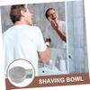 NOLITOY Mens Lightweight Plastic Shaving Bowl for Soap Lathering PP Material with Wide Mouth Design Compact and Portable Container for Daily Grooming and Travel Use view 3