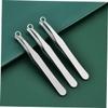 Baluue Stainless Steel Nose Hair Remover Tweezers with Rounded Tips Ergonomic Manual Nasal Hair Trimming Tool for Men and Safe Personal Grooming with Black Leather Case view 4