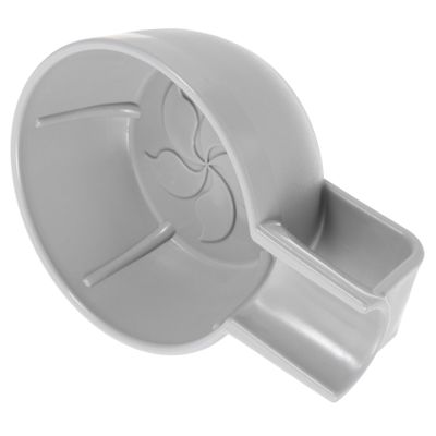 COOLHIYA Reusable Plastic Shave Bowl for Men Large Deep Design for Tip Base Portable Compact Shaving Cream Mixing Container Gray
