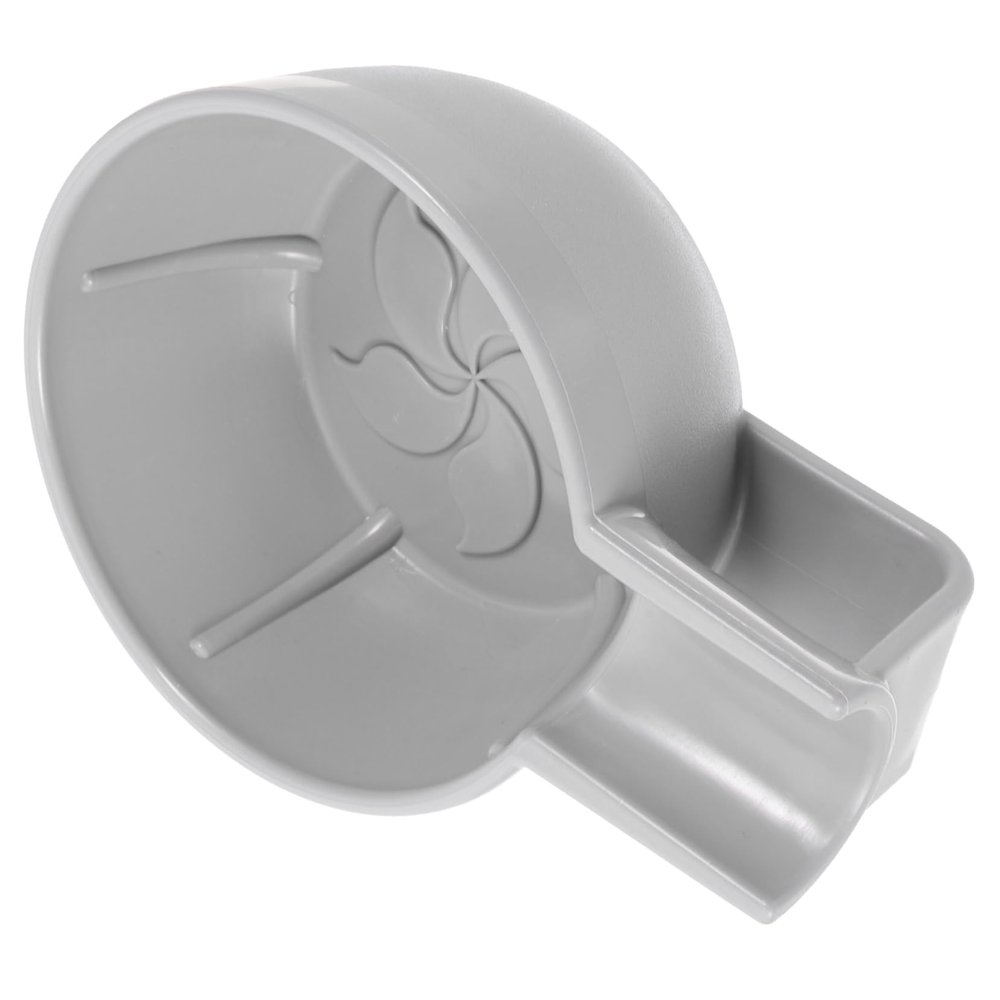 COOLHIYA Reusable Plastic Shave Bowl for Men Large Deep Design for Tip Base Portable Compact Shaving Cream Mixing Container Gray