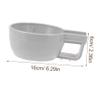 COOLHIYA Reusable Plastic Shave Bowl for Men Large Deep Design for Tip Base Portable Compact Shaving Cream Mixing Container Gray view 2