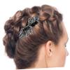 DECHOUS Luxury Jeweled Rhinestone Barrette Spring Hair Clips for Women Glitter Sparkly Metal Hair Accessory with Smooth Edges Elegant view 4