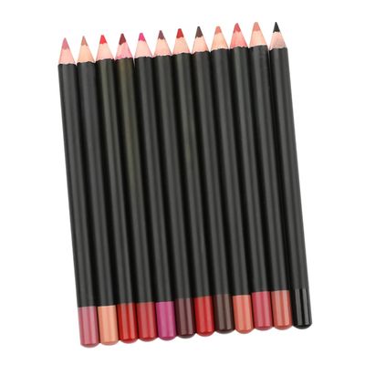 LOLIPPYY 12pcs Matte Lip Liner Pencils Multipurpose Eyeliner for Lips and Eyes Smooth for Three Makeup
